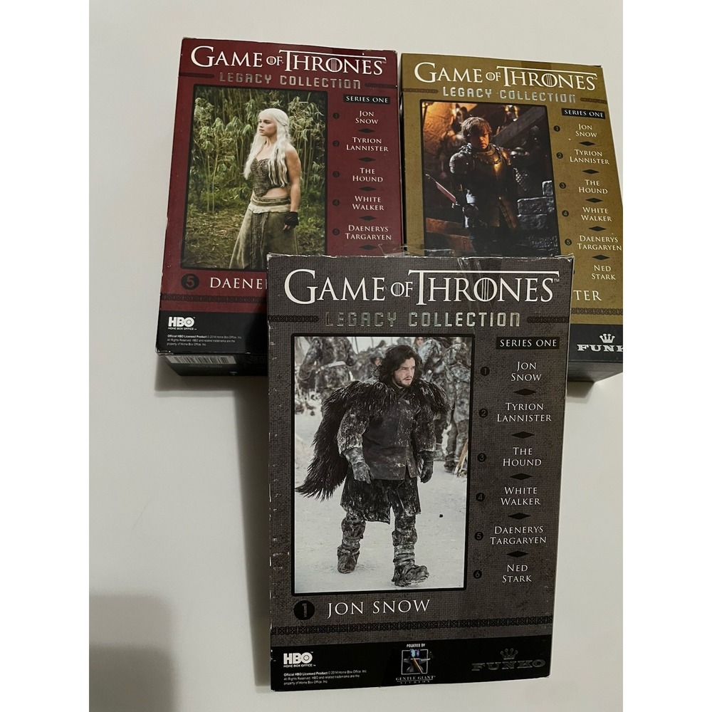 Funko Game of Thrones Legacy Collection Lot Of 3 Sealed John Snow Daenerys Tyrio